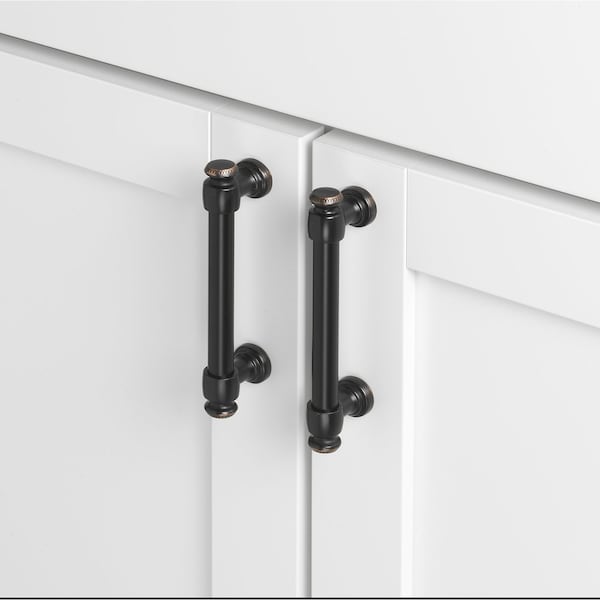 3-3/4 In. Center To Center Oil Rubbed Bronze Classic Euro Bar Pull - 4361-96-ORB, 10PK